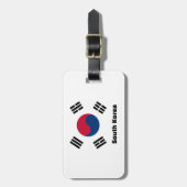 Zuid-Korea Vlag Bagagelabel (Voorkant verticaal)