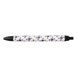 Zuid-Korea Vlag Balpen Zwarte Inkt Pen