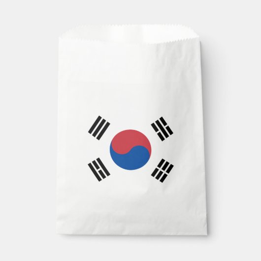 Zuid-Korea Vlag Bedankzakje (Voorkant)