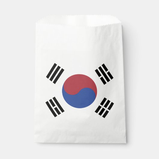 Zuid-Korea vlag Bedankzakje (Voorkant)