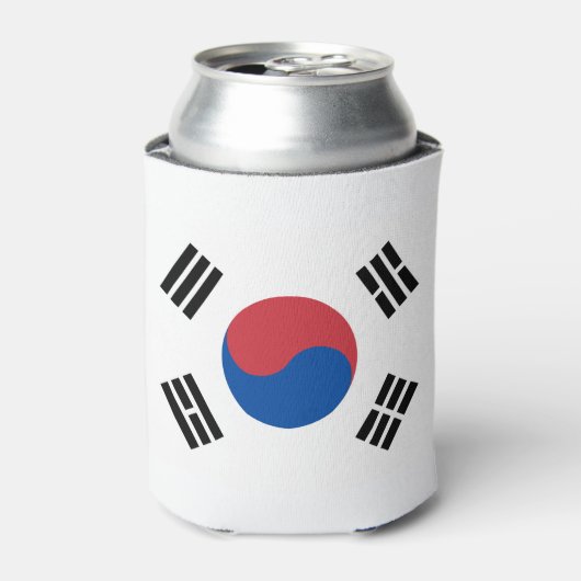 Zuid-Korea Vlag Blikjeskoeler (Blikje Voorkant)