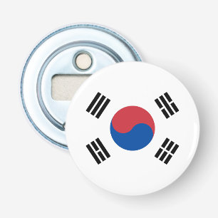 Zuid-Korea Vlag Button Flesopener