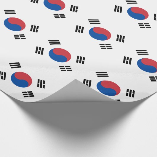 Zuid-Korea Vlag Cadeaupapier (Hoek)