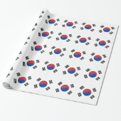 Zuid-Korea Vlag Cadeaupapier (Uitgerold)