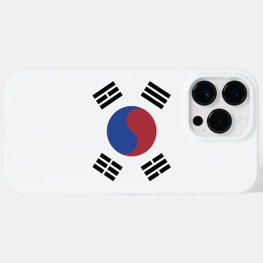 Zuid-Korea vlag Case-Mate iPhone Case (Achterkant (horizontaal))