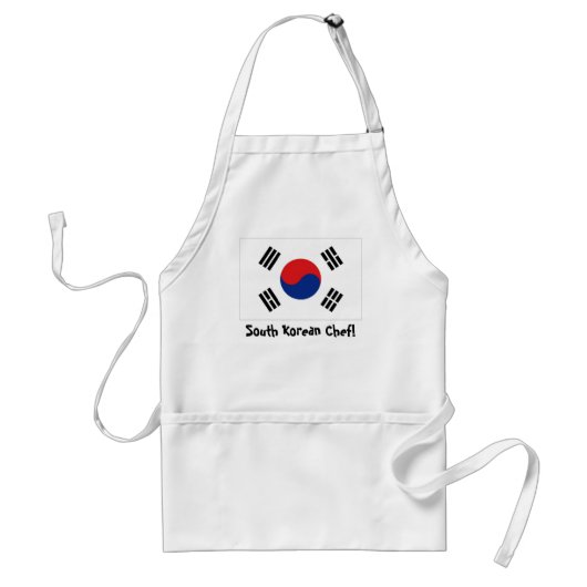 Zuid-Korea vlag chef apron Standaard Schort (Voorkant)