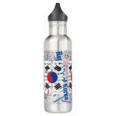 Zuid-Korea vlag: een prachtig patriottisch Waterfles (Links)