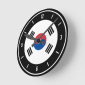 Zuid-Korea Vlag Elegant Ronde Klok (Hoek)