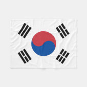 Zuid-Korea Vlag Fleece Deken (Voorkant (Horizontaal))