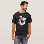 Zuid-Korea Vlag Football Voetbal T-shirt (Voorkant volledig)