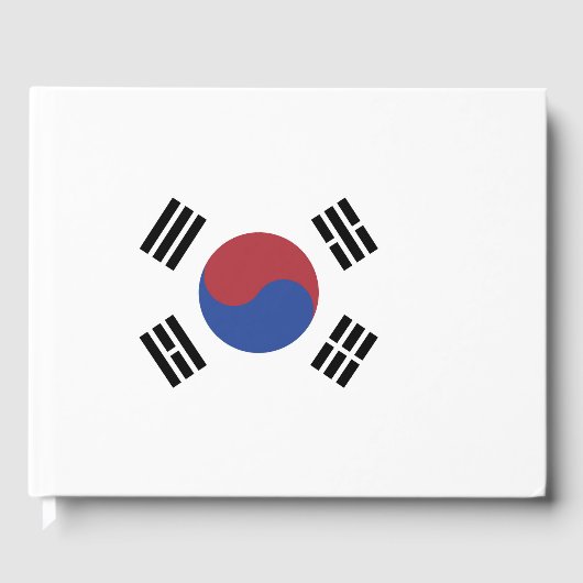 Zuid-Korea vlag Gastenboek (Voorkant)