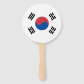 Zuid-Korea Vlag Handwaaier (Achterkant)