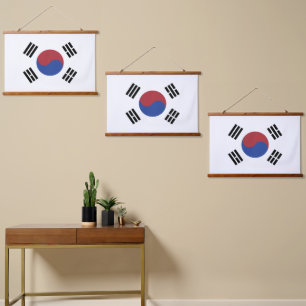 Zuid-Korea vlag Hangend Wandkleed