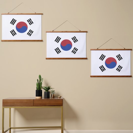 Zuid-Korea vlag Hangend Wandkleed (Asymmetrisch)
