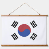 Zuid-Korea vlag Hangend Wandkleed (Voorkant 2)