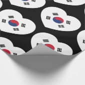 Zuid-Korea Vlag Hart Cadeaupapier (Hoek)