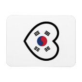Zuid-Korea Vlag Hart Magneet (Horizontaal)