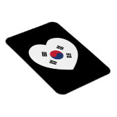 Zuid-Korea Vlag Hart Magneet (Rechterzijde)