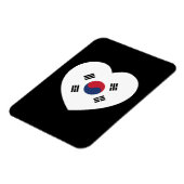 Zuid-Korea Vlag Hart Magneet (Linkerzijde)