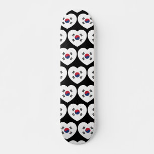Zuid-Korea Vlag Hart Persoonlijk Skateboard