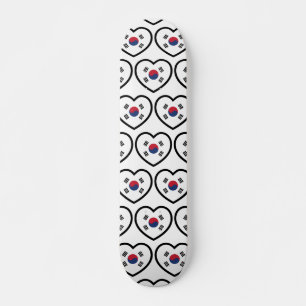 Zuid-Korea Vlag Hart Persoonlijk Skateboard