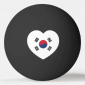 Zuid-Korea Vlag Hart Pingpongbal (Achterkant)