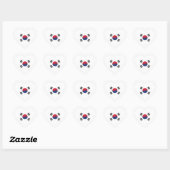 Zuid-Korea Vlag Hart Sticker (Vel)