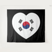 Zuid-Korea Vlag Hart Wandkleed (Voorkant (horizontaal))