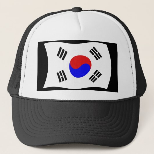Zuid-Korea Vlag Hoed Trucker Pet (Voorkant)