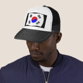 Zuid-Korea Vlag Hoed Trucker Pet (In situ)