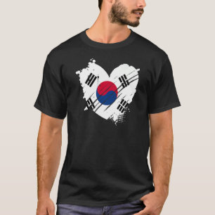 Zuid-Korea vlag Ik hou van Korea DNA voor Zuid-Kor T-shirt