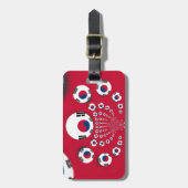 Zuid-Korea Vlag Kaleidoscoop Art Print Bagagelabel (Voorkant verticaal)