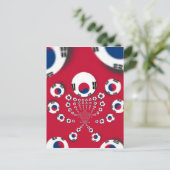 Zuid-Korea Vlag Kaleidoscoop Art Print Briefkaart (Staand voorkant)