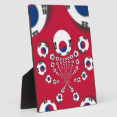 Zuid-Korea Vlag Kaleidoscoop Art Print Fotoplaat (Zijkant)