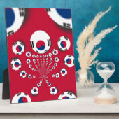 Zuid-Korea Vlag Kaleidoscoop Art Print Fotoplaat (Zijkant)