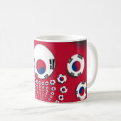 Zuid-Korea Vlag Kaleidoscoop Art Print Koffiemok (Voorkant rechts)