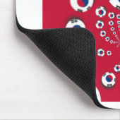 Zuid-Korea Vlag Kaleidoscoop Art Print Muismat (Hoek)