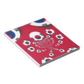 Zuid-Korea Vlag Kaleidoscoop Art Print Notitieblok (Schuin)
