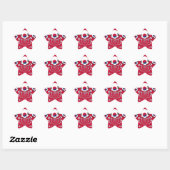 Zuid-Korea Vlag Kaleidoscoop Art Print Ster Sticker (Vel)