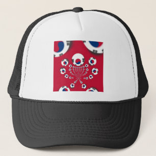 Zuid-Korea Vlag Kaleidoscoop Art Print Trucker Pet