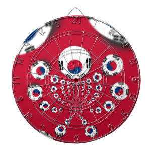 Zuid-Korea Vlag Kaleidoscoop Kunstprint Dartbord