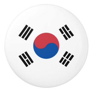 Zuid-Korea Vlag Keramische Knop