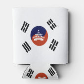 Zuid-Korea Vlag Kerstmis: Vrolijke Kerstwensen Blikjeskoeler (Achterkant)