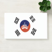 Zuid-Korea Vlag Kerstmis: Vrolijke Kerstwensen Post-it® Notes (Kantoor)