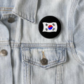 Zuid-Korea Vlag Knop Ronde Button 5,7 Cm (In situ)