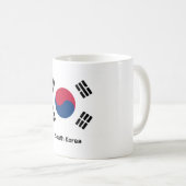 Zuid-Korea Vlag Koffiemok (Voorkant rechts)