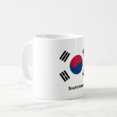 Zuid-Korea Vlag Koffiemok (Voorkant links)