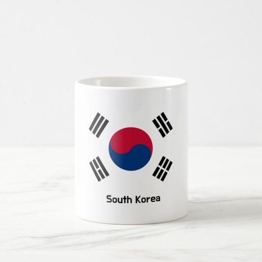Zuid-Korea Vlag Koffiemok (Center)