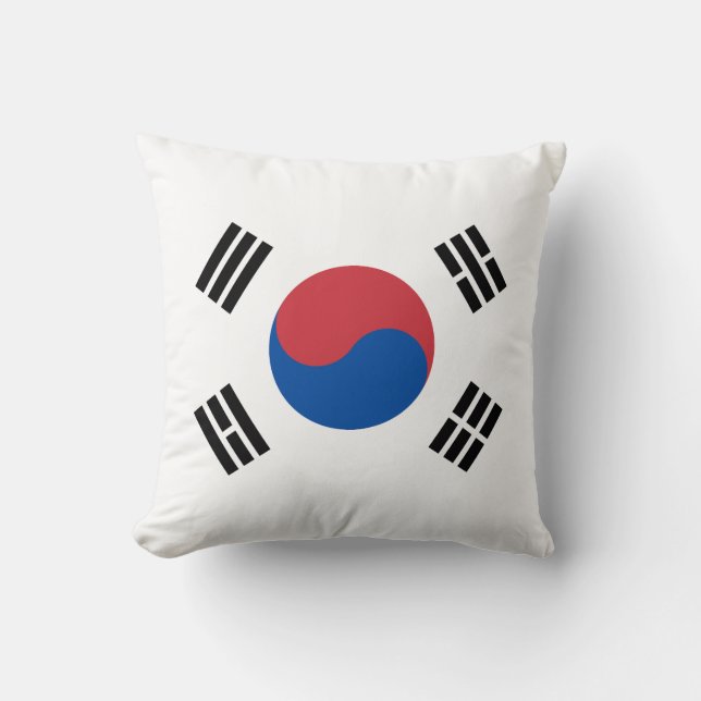 Zuid-Korea Vlag Kussen (Voorkant)