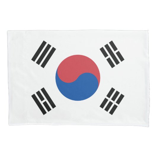 Zuid-Korea Vlag Kussensloop (Voorkant)